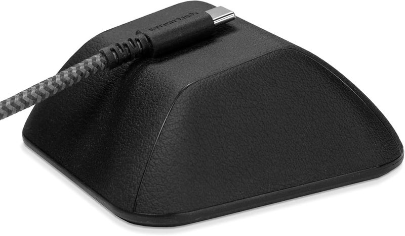 Smartish ® Magnetic Cord Holder - Cable Wrangler Organizer with Magnet Clips for Charger Management on Desktop, Nightstand for USB-C + Lightning - Black Tie Affair - Image 1